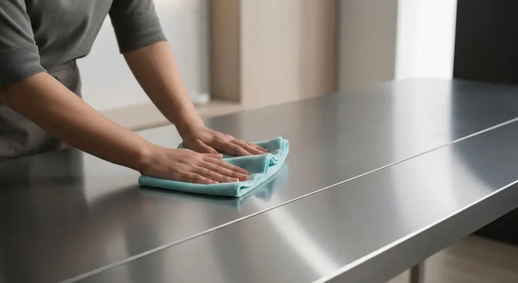 metalen meubels schoonmaken